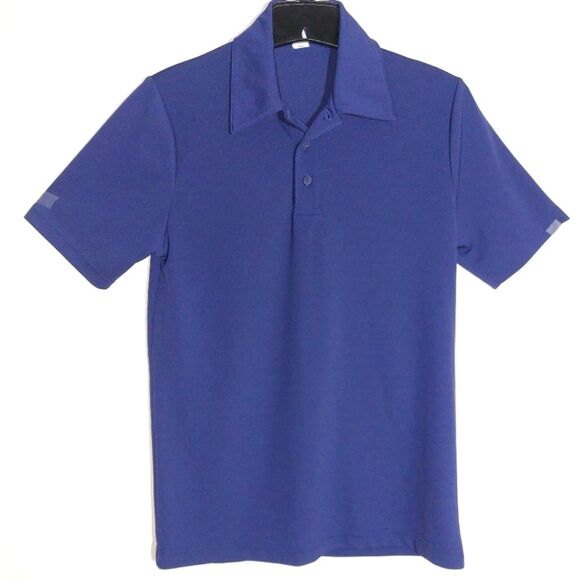 Alo Women's Yoga Active Gym Golf Performance Polo Shirt Royal Blue Size XS EUC - Picture 3 of 8